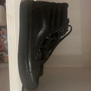 Black high top Vans
